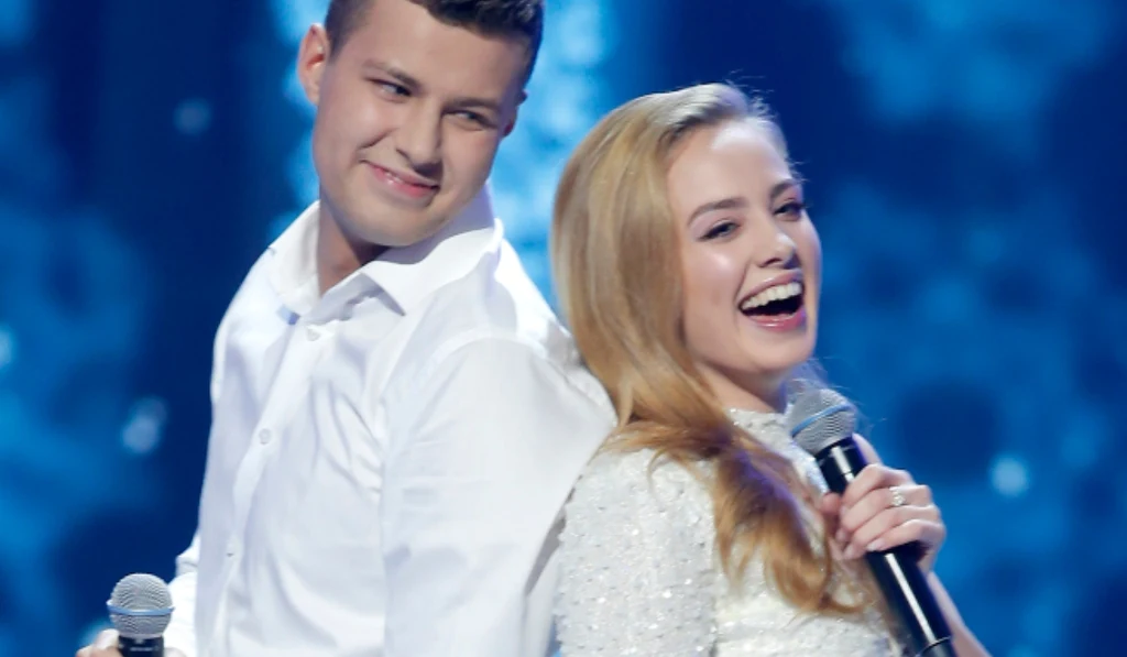 Wiktoria Gąsiewska z bratem Mateuszem