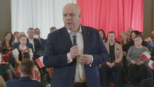 Jacek Sasin podczas spotkania