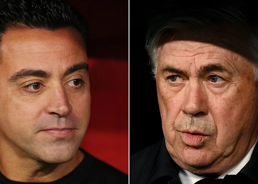 Xavi i Carlo Ancelotti podali składy na El Clasico. Kto okaże się lepszy?