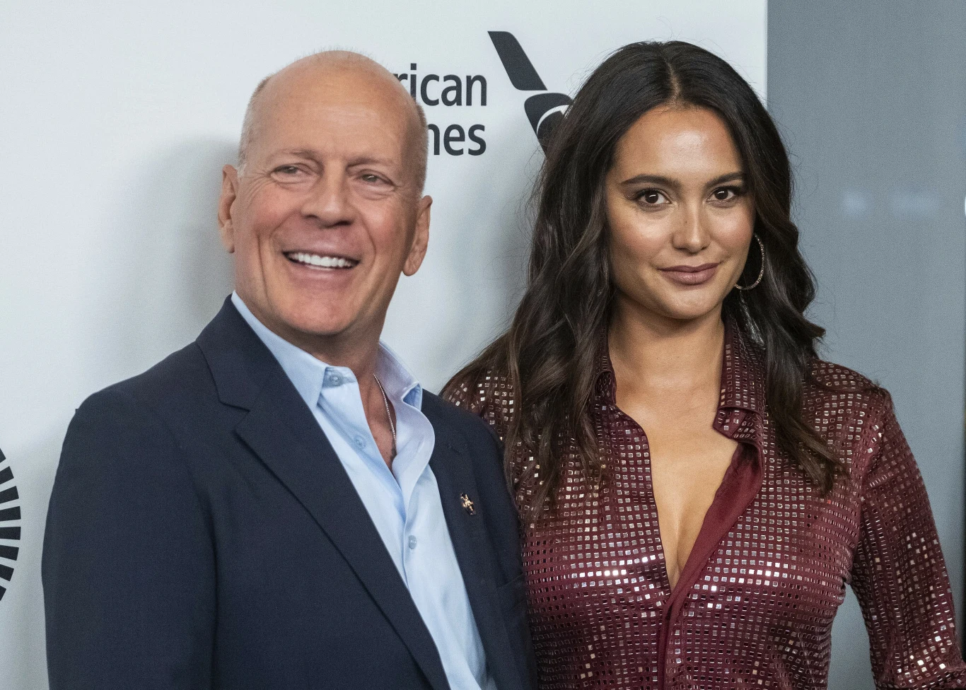 Bruce Willis i Emma Heming, 2019 rok Bruce Willis i Emma Heming, 2019 rok