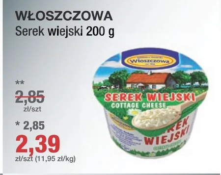 Włoszczowa Serek wiejski 200 g