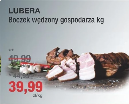 Boczek wędzony Lubera