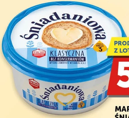  Śniadaniowa Margaryna o zmniejszonej zawartości tłuszczu klasyczna 450 g