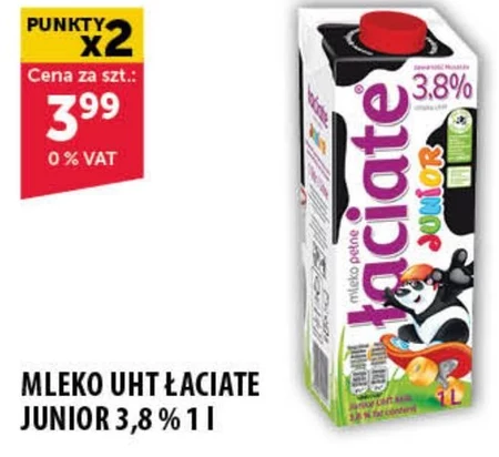 Łaciate Junior Mleko UHT 3,8 % 1 l