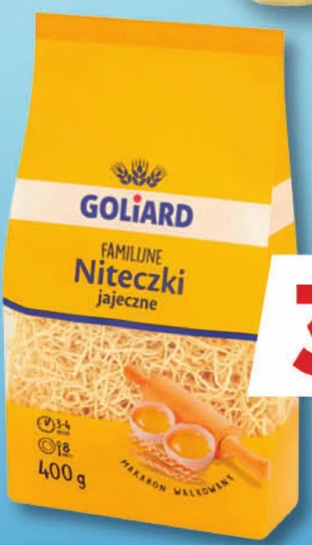 Goliard Makaron familijny niteczki jajeczne 400 g