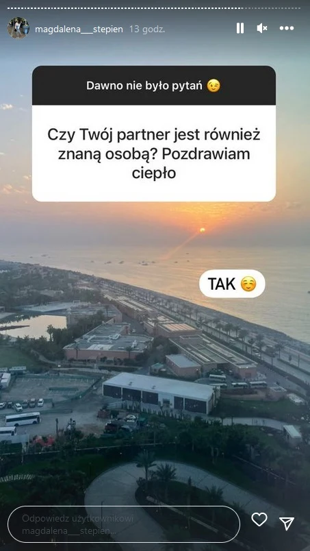 Magda Stępień o swoim partnerze