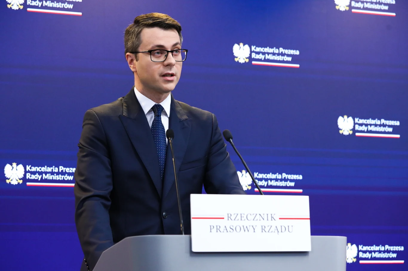 Rzecznik rządu Piotr Müller Rzecznik rządu Piotr Müller