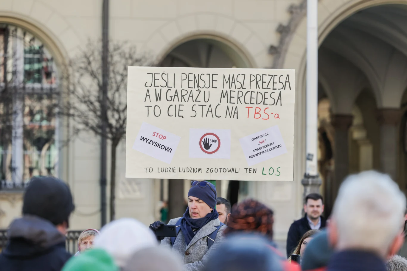 Protest mieszkańców TBS