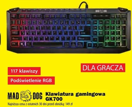 Klawiatura dla graczy Mad Dog