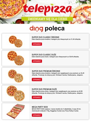 Telepizza - zmieniamy się dla ciebie - Ding Poleca Marzec 2023