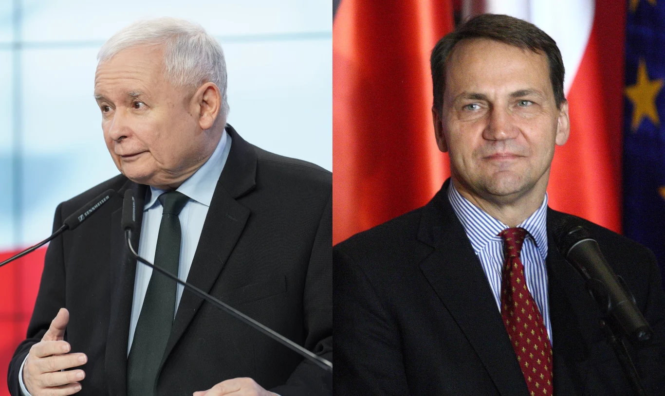 Jarosław Kaczyński i Radosław Sikorski Jarosław Kaczyński i Radosław Sikorski
