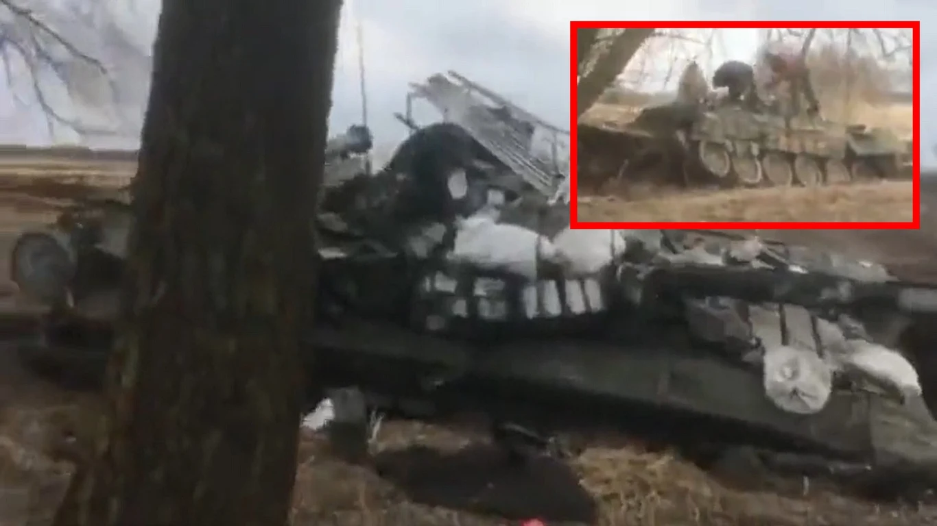 Ukraińcy zniszczyli 8 rosyjskich czołgów T-72B w jednym miejscu Ukraińcy zniszczyli 8 rosyjskich czołgów T-72B w jednym miejscu