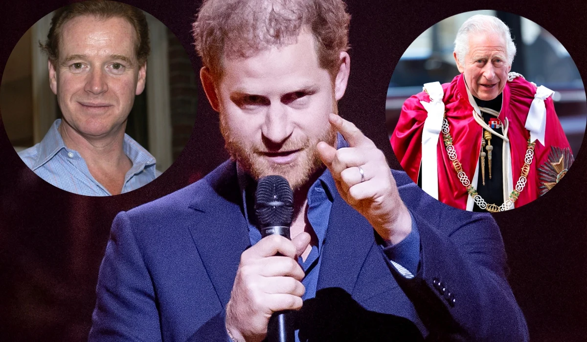 Książę Harry, James Hewitt, król Karol III Książę Harry, James Hewitt, król Karol III