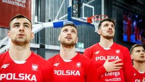 Michał Michalak (w środku) w barwach reprezentacji Polski
