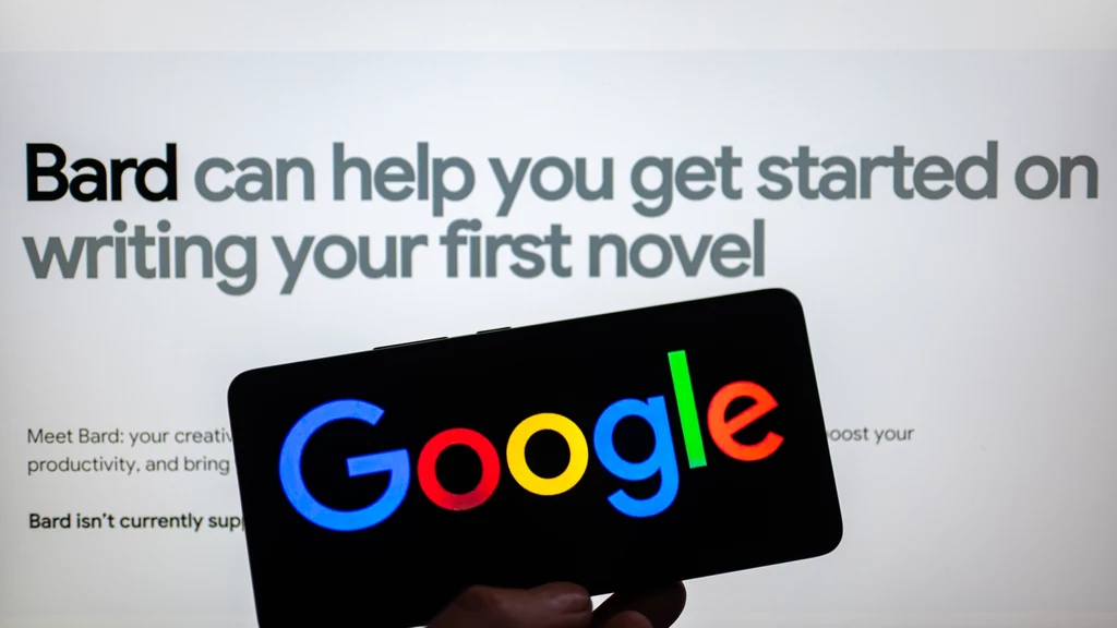 Witryna Google widoczna podczas uruchomienia publicznego bota Bard