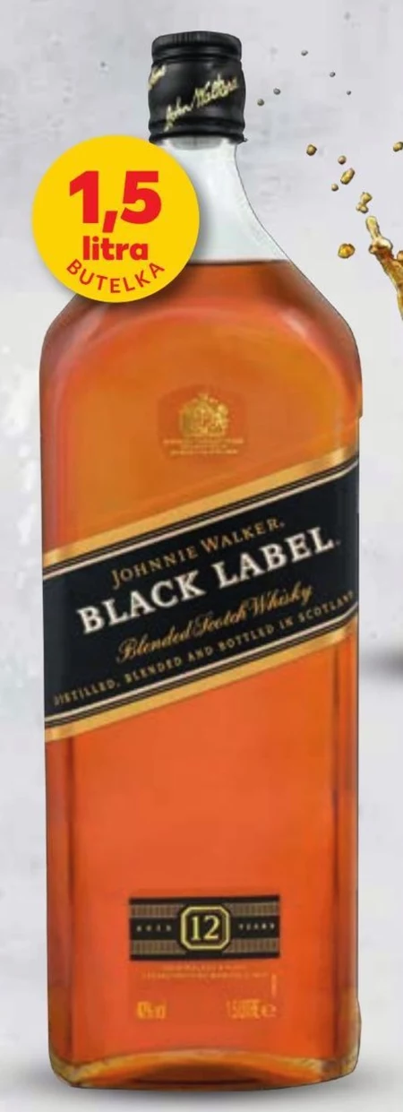 Johnnie Walker Black Label Blended Scotch Whisky 1500 ml