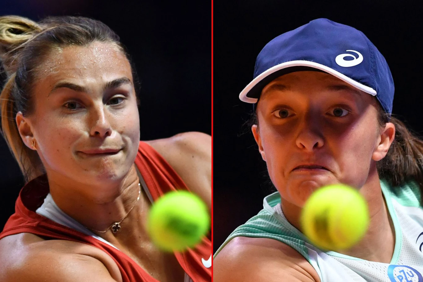 Aryna Sabalenka i Iga Świątek