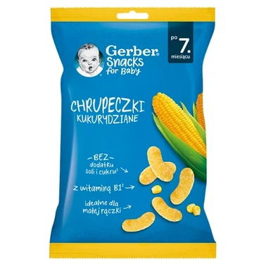Gerber Snack Chrupki kukurydziane po 7 miesiącu 28 g - 1