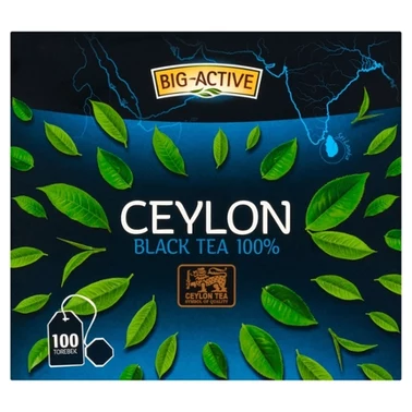 Big-Active Ceylon Herbata czarna 100 % 150 g (100 torebek) - 0