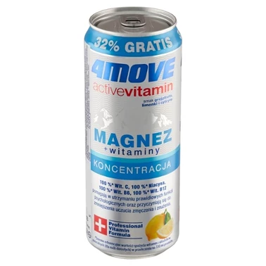 4Move Active Vitamin Gazowany napój smak cytrusów 330 ml - 10