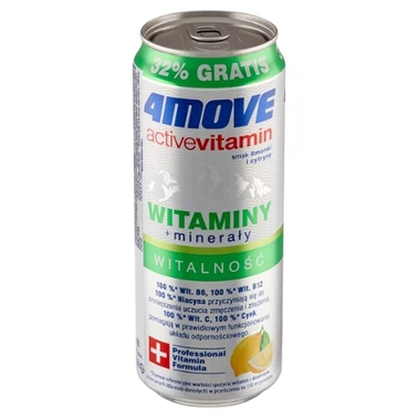 4Move Active Vitamin Gazowany napój smak limonki i cytryny 330 ml - 6