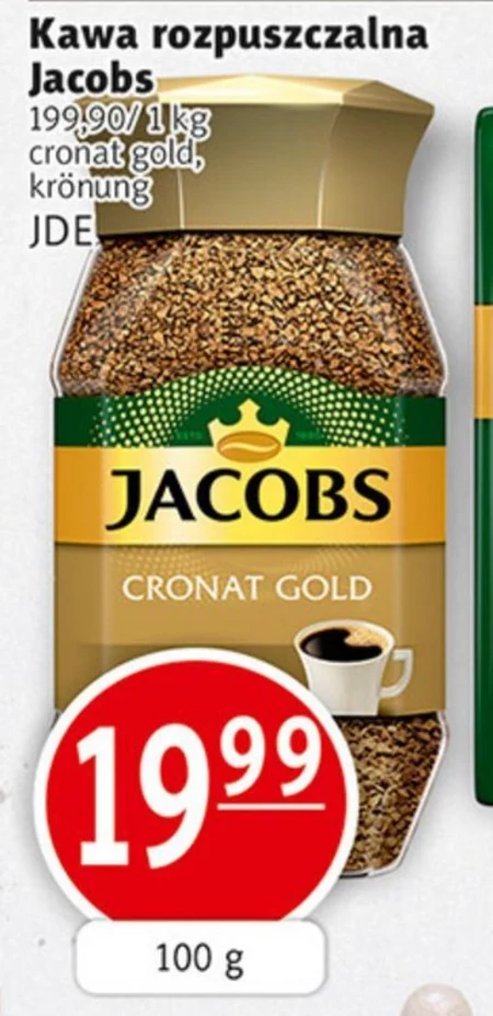 Jacobs Cronat Gold Kawa rozpuszczalna 100 g
