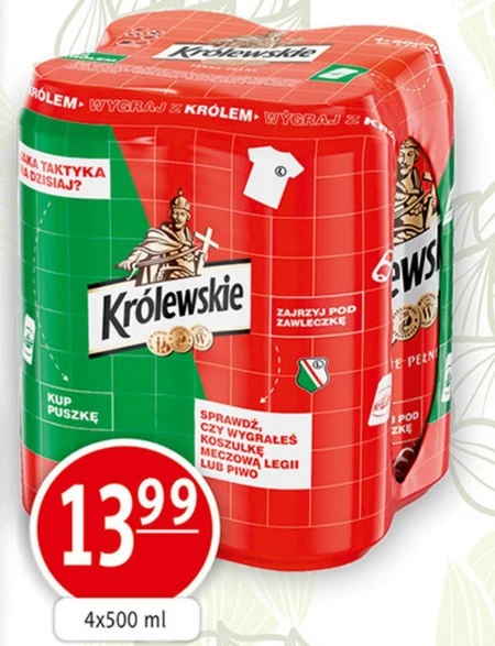 Królewskie Piwo jasne 4 x 500 ml