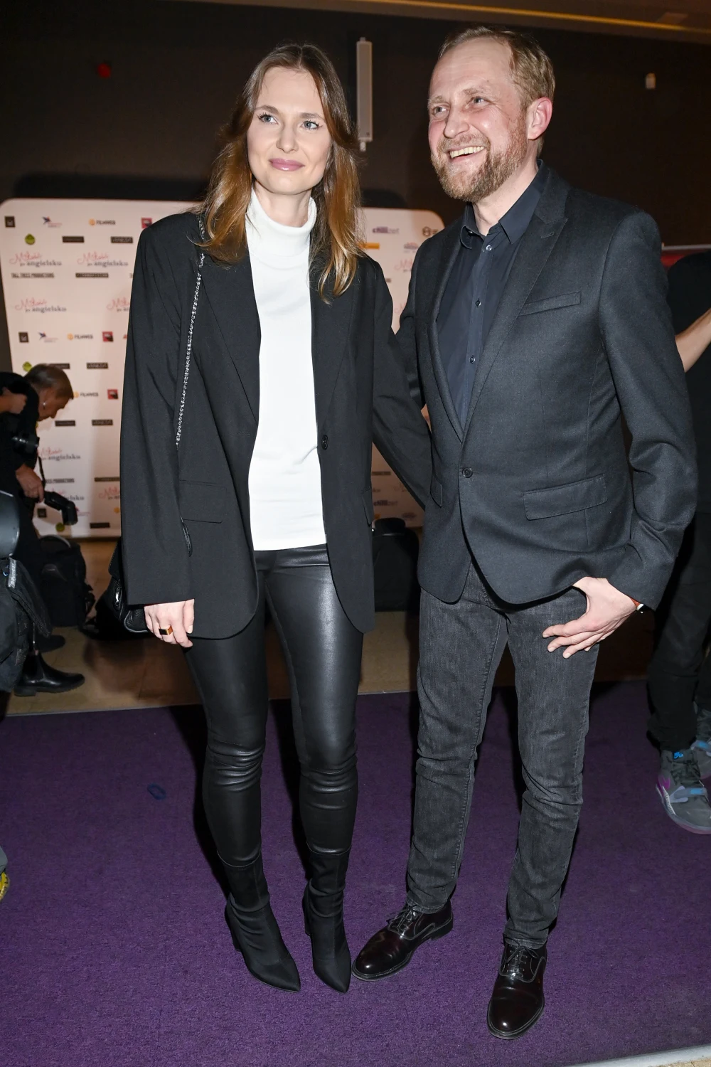 Premiera filmu "Miłość po angielsku". Piotr Adamczyk świętował z żoną Karoliną Premiera filmu "Miłość po angielsku". Piotr Adamczyk świętował z żoną Karoliną