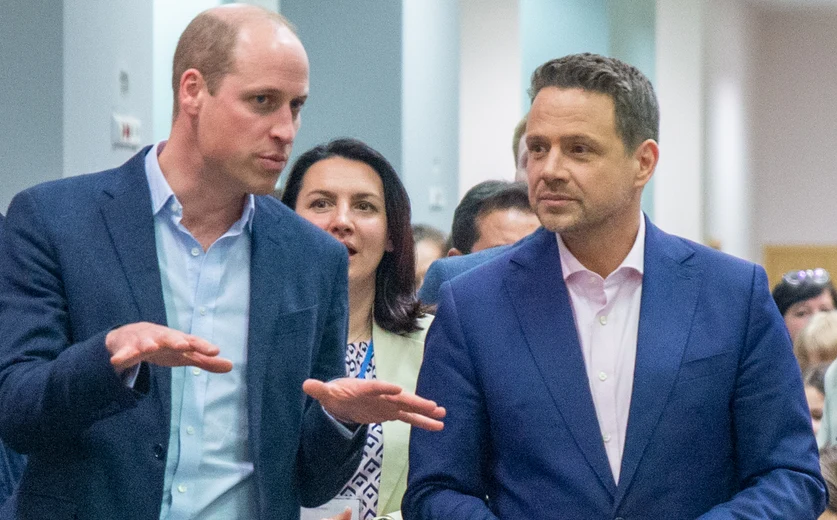 Książę William spotkał się z Rafałem Trzaskowskim