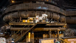 Wielki piec nr 2 w dąbrowskim oddziale koncernu ArcelorMittal Poland (dawna Huta Katowice)