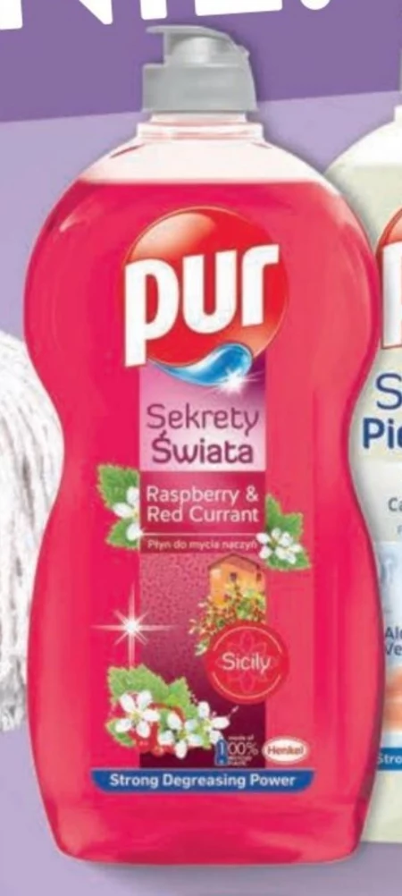 Pur Power Raspberry & Red Currant Płyn do mycia naczyń 1,2 l