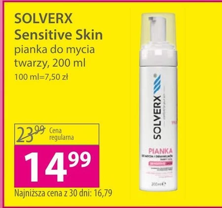 Pianka oczyszczająca do twarzy Solverx