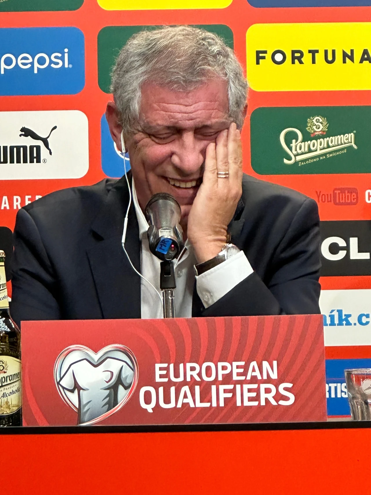 Fernando Santos na konferencji prasowej przed meczem Czechy - Polska Fernando Santos na konferencji prasowej przed meczem Czechy - Polska