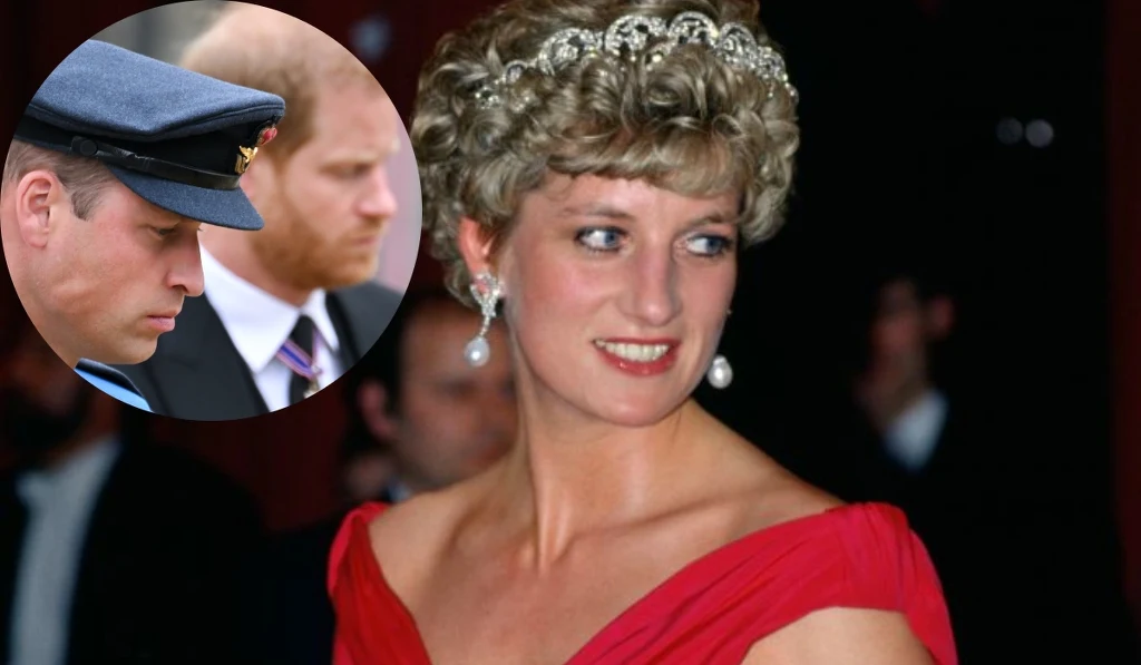 Księżna Diana, książę William, książę Harry