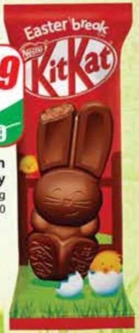 KitKat Baton z czekolady mlecznej z nadzieniem kakaowym 29 g