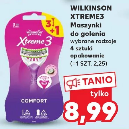 Wilkinson Sword Xtreme3 Comfort Jednorazowe maszynki do golenia 4 sztuki