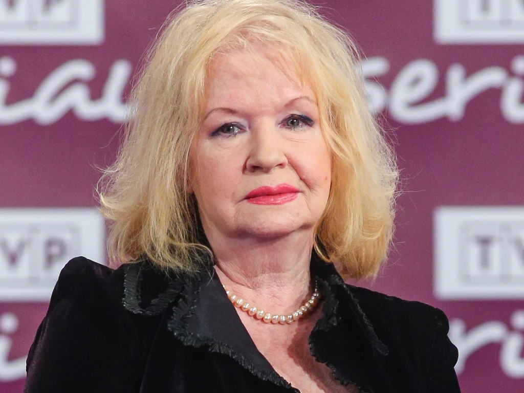 Halina Kowalska w żałobie po mężu