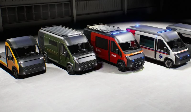 Wizualizacja prototypu e-Van według projektu Innovation AG 