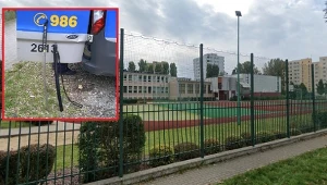 Mężczyzna wtargnął na teren szkoły przy ul. Gościeradowskiej w Warszawie