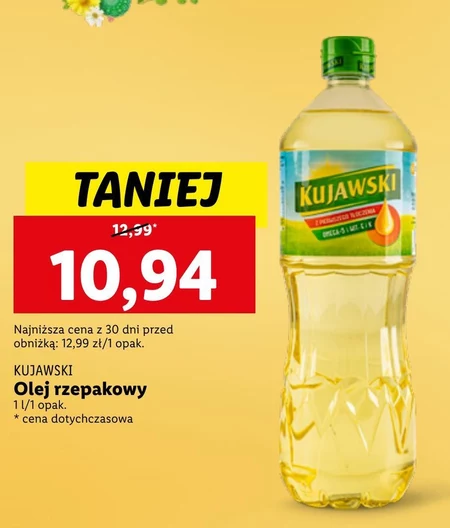 Kujawski Olej rzepakowy z pierwszego tłoczenia 1 l