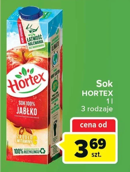 Hortex Sok 100 % jabłko 1 l