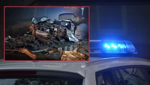 Susz: 21-latek stracił panowanie nad samochodem i wjechał w drzewo