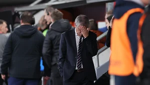 Fernando Santos podczas Czechy - Polska