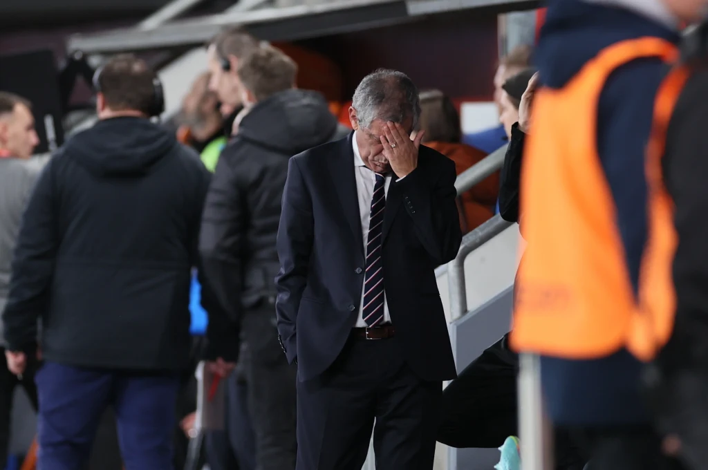 Fernando Santos w meczu Czechy - Polska