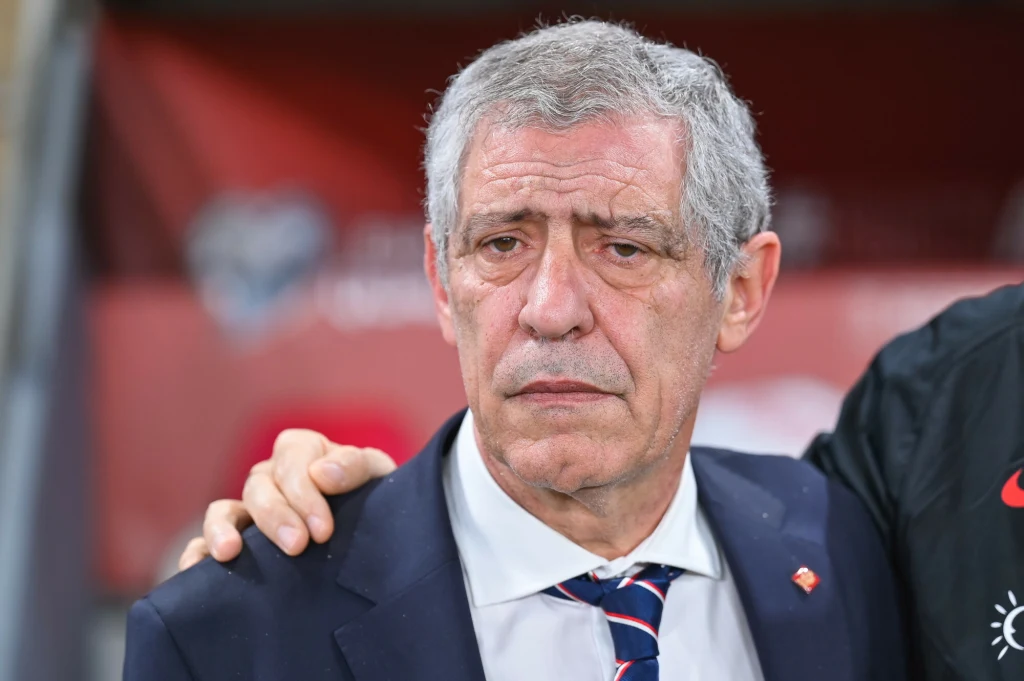 Fernando Santos w meczu Czechy - Polska