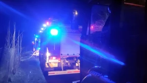 Pożar w domu w Kozłówku