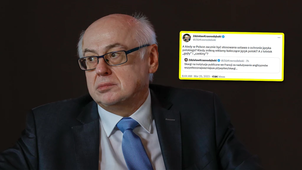 Europoseł PiS Zdzisław Krasnodębski skrytykował zapożyczenia w języku polskim Europoseł PiS Zdzisław Krasnodębski skrytykował zapożyczenia w języku polskim