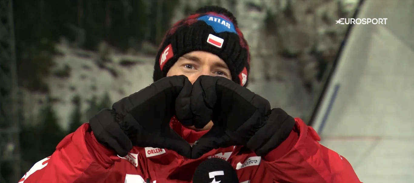 Kamil Stoch przekazał wsparcie dla Dawida i Marty Kubackich