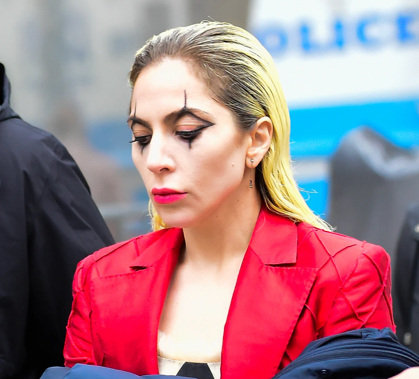 Lady Gaga jako Harley Quinn na planie filmu "Joker 2" Lady Gaga jako Harley Quinn na planie filmu "Joker 2"