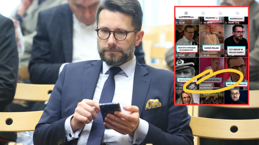 Radosław Fogiel poinformował, że z konta PiS na TikToku usunięto popularne nagranie Radosław Fogiel poinformował, że z konta PiS na TikToku usunięto popularne nagranie